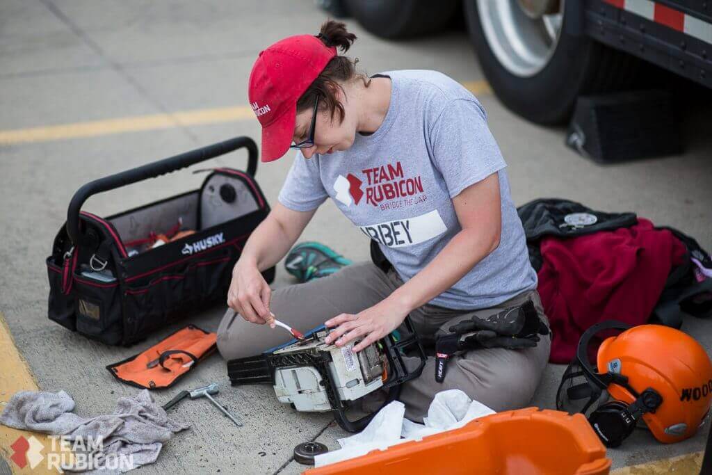 Abbey deployed to Houston as a sawyer to assist residents affected by severe weather. 