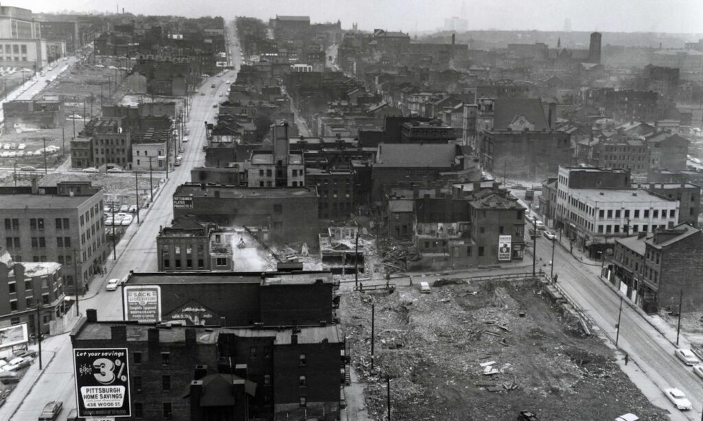 The Hill District as seen from above