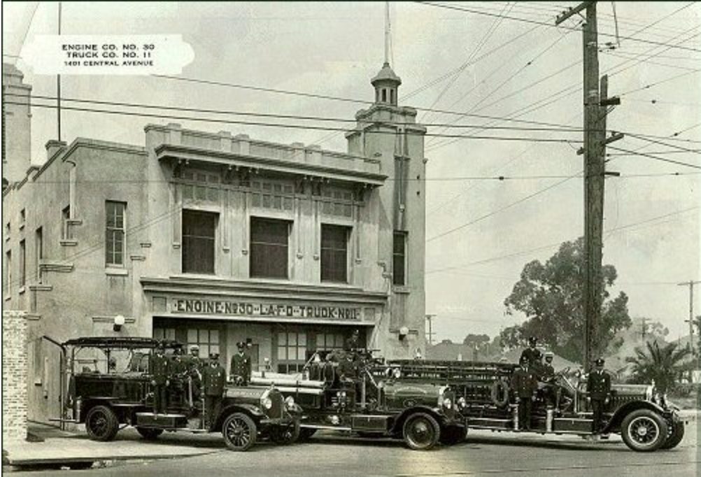 Historic photo of Black firefighters