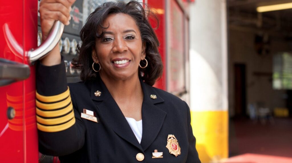 Black firefighter Rosemary Cloud