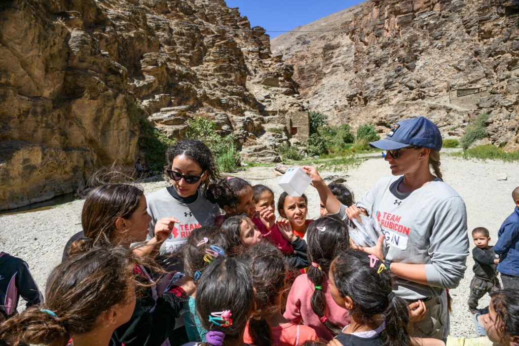 women in disaster relief responding to Morocco earthquake