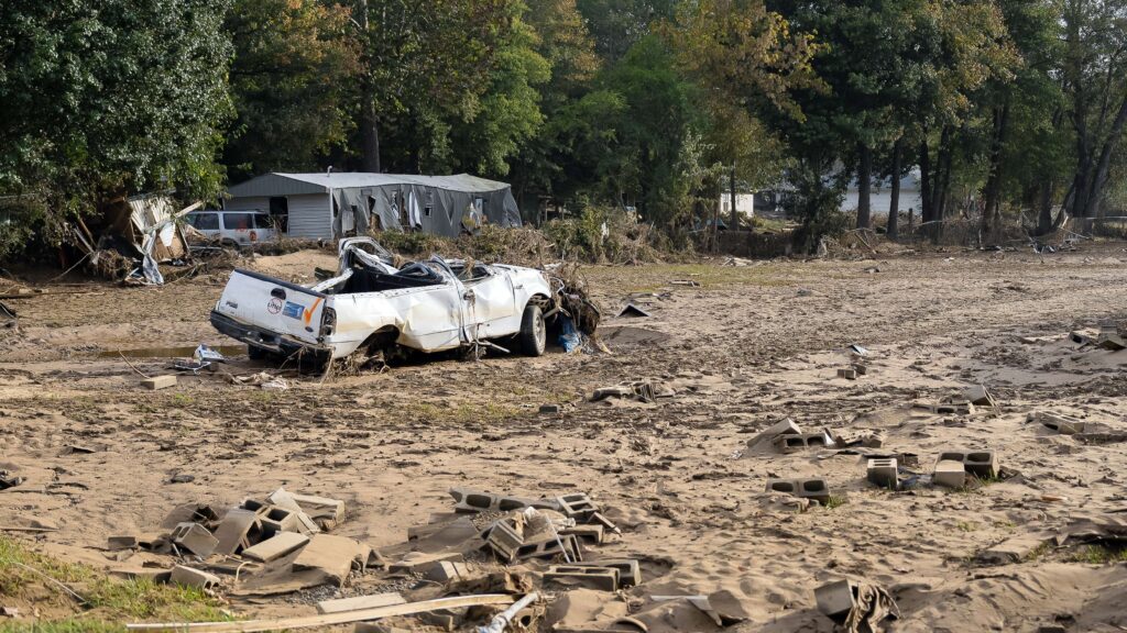 disaster after disaster of hurricane helene