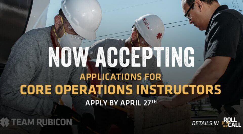 Join Our Core Ops Instructor Cadre - Team Rubicon